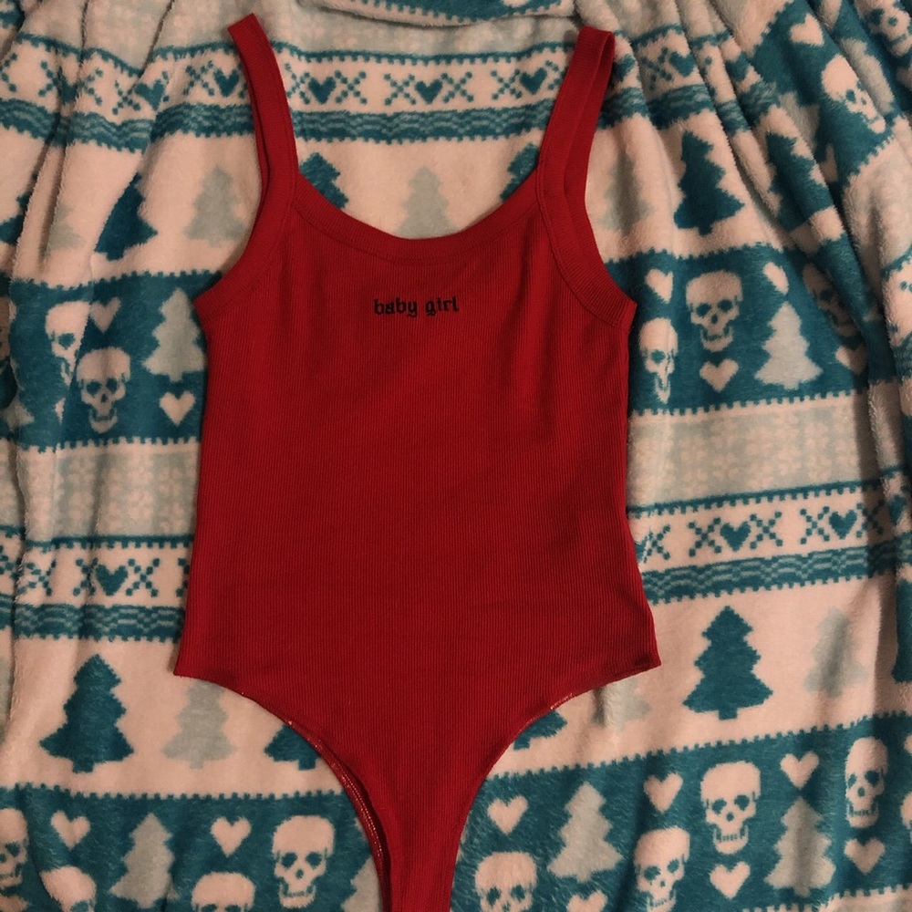 Forever 21 Red Baby Girl Body Suit